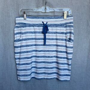 Market‎ & Spruce Amia Striped Knit Pencil Skirt Blue White Pink Women's Large